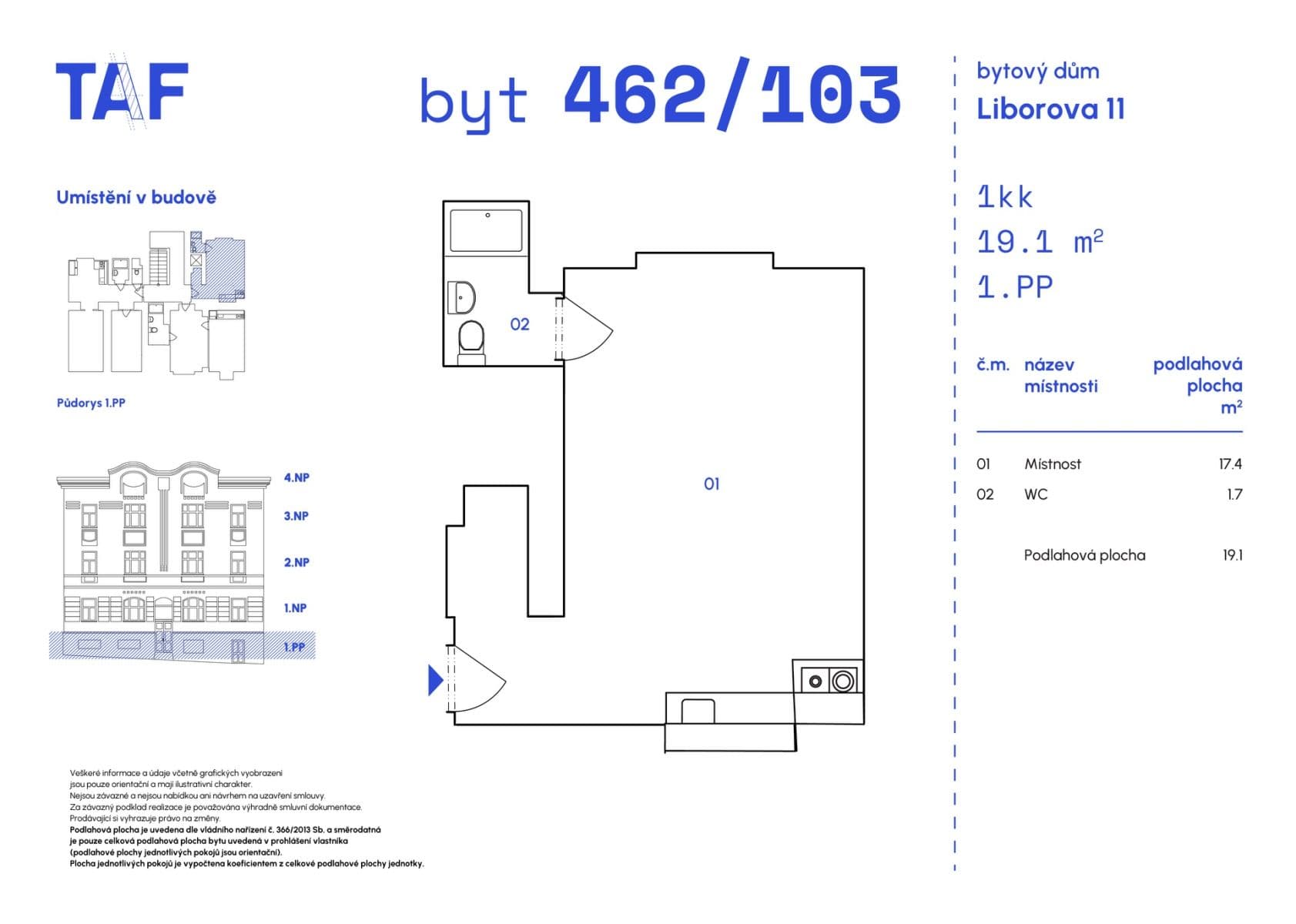Prodej bytu 2+kk 19 m², Liborova, Praha, Praha Prodej bytu 2+kk 19 m², Liborova, Praha, Praha