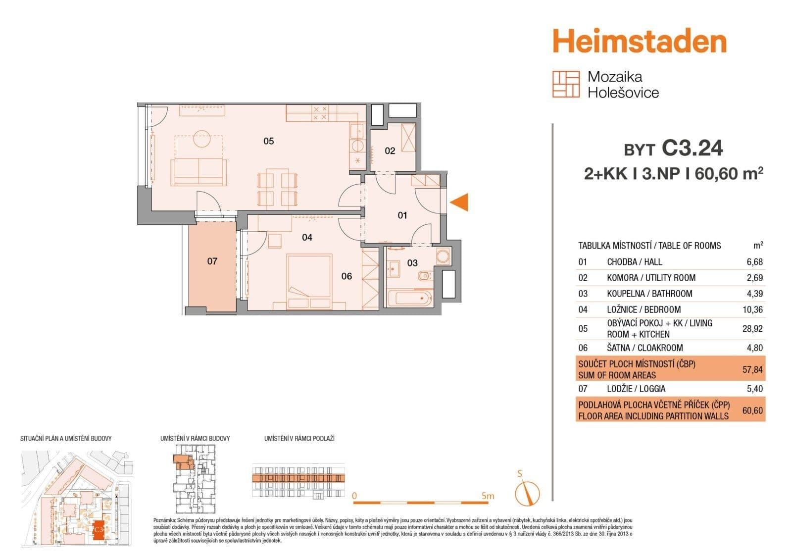 Pronájem bytu 2+kk 61 m², Vrbenského, Praha, Praha Pronájem bytu 2+kk 61 m², Vrbenského, Praha, Praha