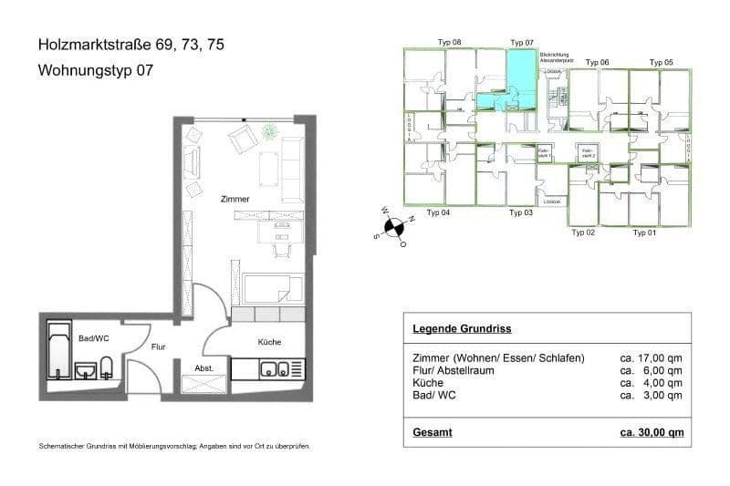 Prodej bytu 1+1 30 m², Holzmarktstrasse 73, Berlin, Berlín Prodej bytu 1+1 30 m², Holzmarktstrasse 73, Berlin, Berlín