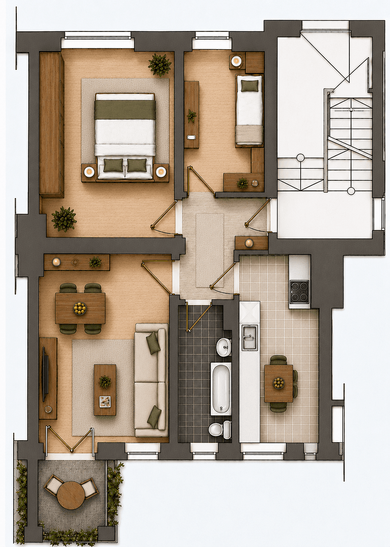 Prodej bytu 3+1 65 m², Dunckerstrasse 48a, Berlin, Berlín Prodej bytu 3+1 65 m², Dunckerstrasse 48a, Berlin, Berlín