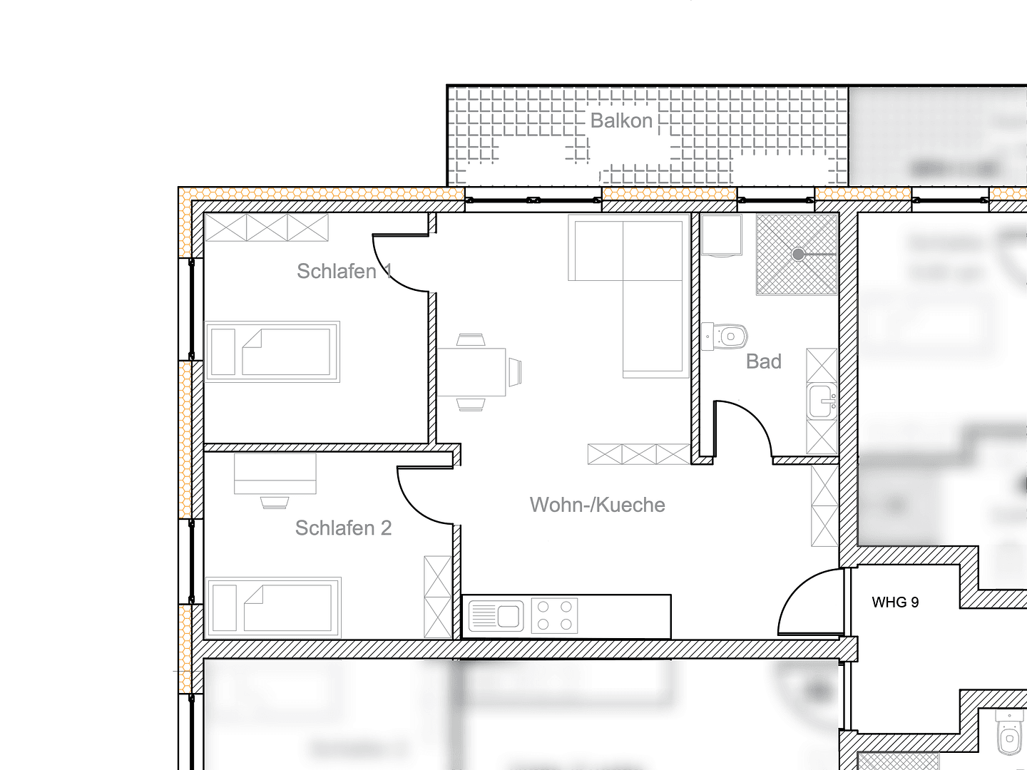 Pronájem bytu 3+1 61 m², Diepenau, Dolní Sasko Pronájem bytu 3+1 61 m², Diepenau, Dolní Sasko