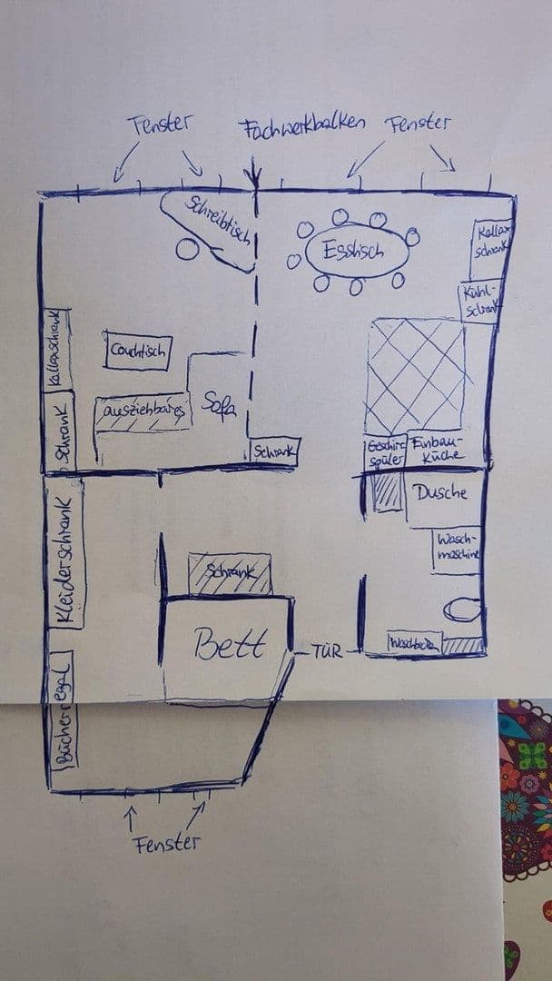 Pronájem bytu 2+1 65 m², Erfurt, Durynsko Pronájem bytu 2+1 65 m², Erfurt, Durynsko