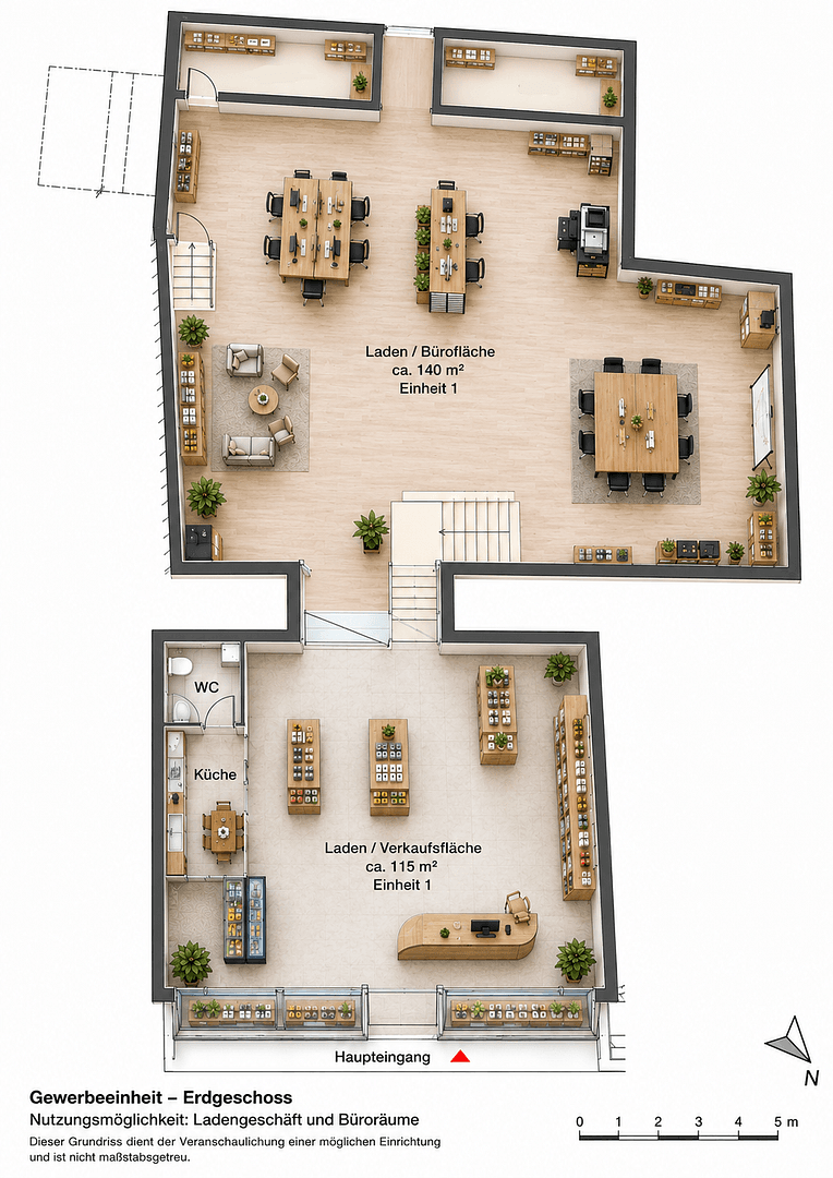 Pronájem kanceláře 440 m², Schloßstraße 21, Hechingen, Bádensko-Württembersko Pronájem kanceláře 440 m², Schloßstraße 21, Hechingen, Bádensko-Württembersko