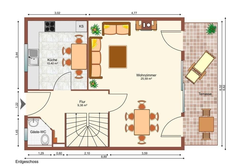 Prodej domu 143 m², pozemek 173 m², Darmstadt, Hessen Prodej domu 143 m², pozemek 173 m², Darmstadt, Hessen