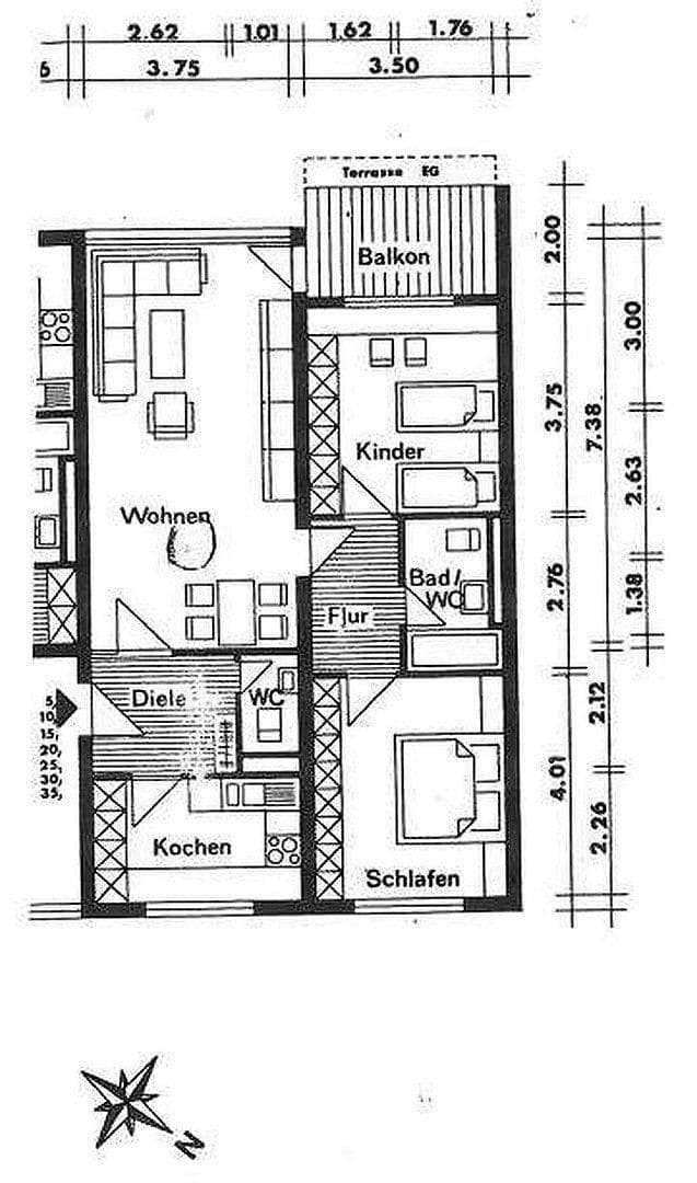 Pronájem bytu 3+1 81 m², Max-Beckmann-Straße 35, Karlsruhe, Bádensko-Württembersko Pronájem bytu 3+1 81 m², Max-Beckmann-Straße 35, Karlsruhe, Bádensko-Württembersko