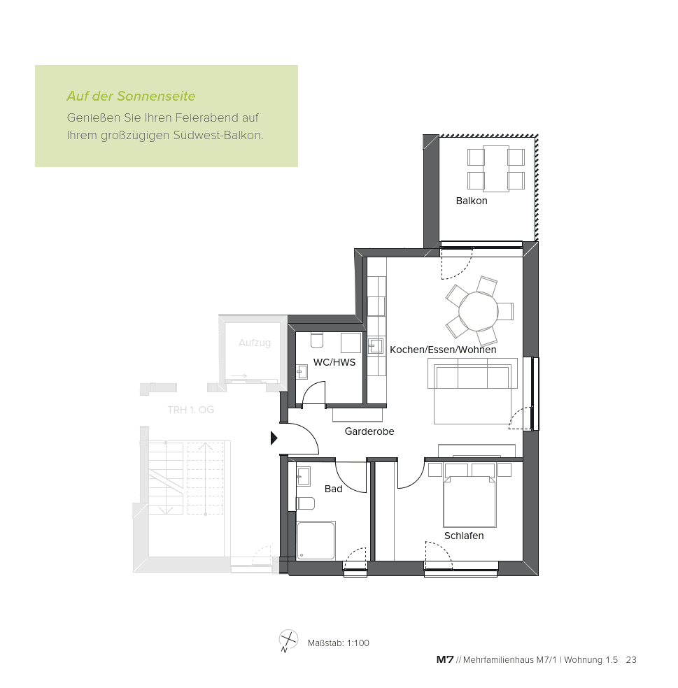 Prodej bytu 2+1 63 m², Moltkestr. 7, Langenau, Bádensko-Württembersko Prodej bytu 2+1 63 m², Moltkestr. 7, Langenau, Bádensko-Württembersko
