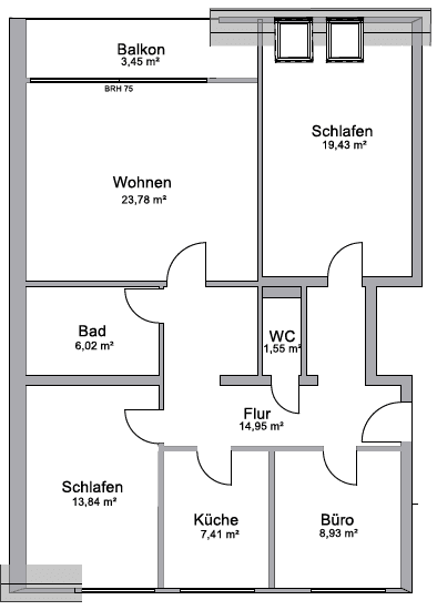 Prodej bytu 4+1 100 m², Scharnhorststraße, Bremen, Bremen Prodej bytu 4+1 100 m², Scharnhorststraße, Bremen, Bremen