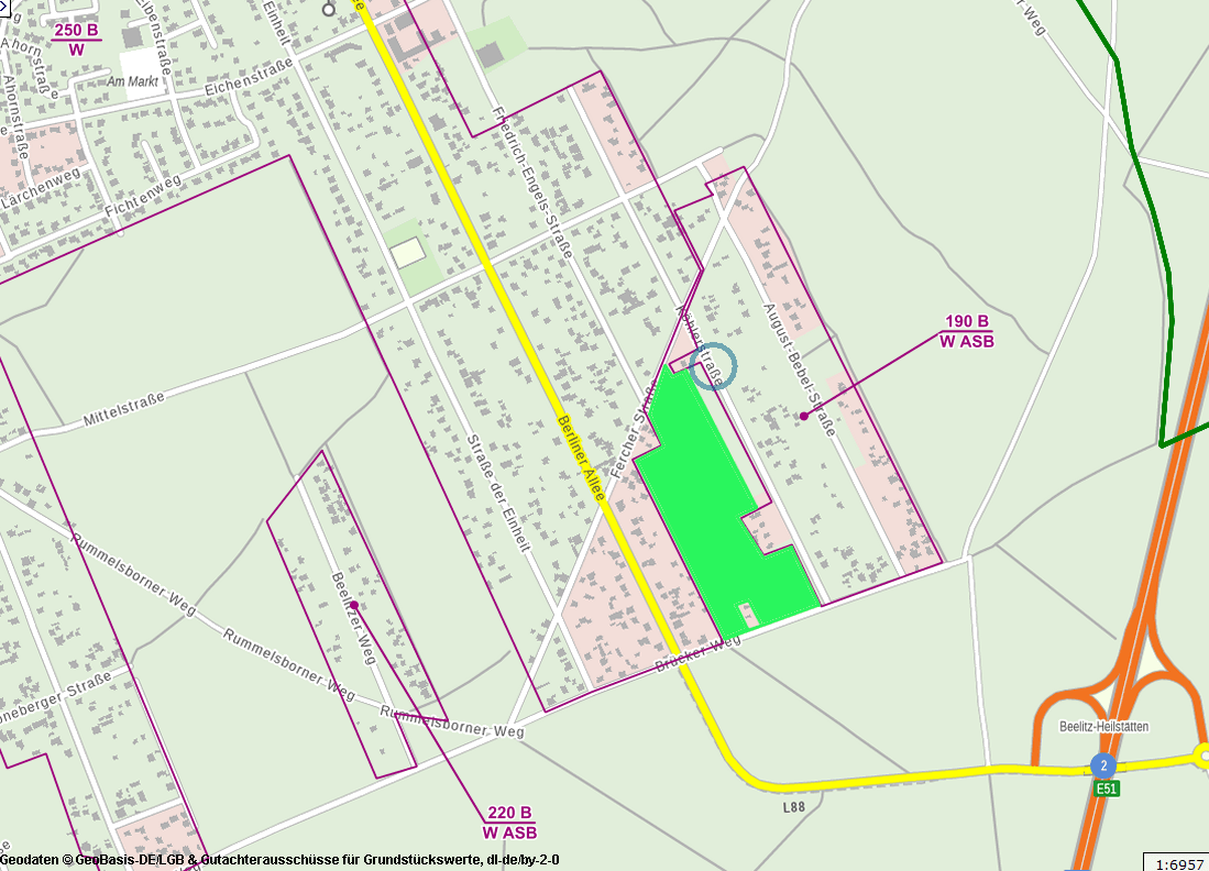 Prodej pozemku 60.000 m², Brücker Weg // Fercher Sraße, Beelitz, Braniborsko Prodej pozemku 60.000 m², Brücker Weg // Fercher Sraße, Beelitz, Braniborsko