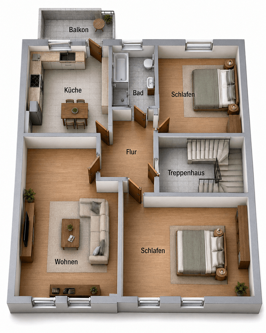 Prodej bytu 3+1 80 m², Elzer-Straße 126, Hildesheim, Dolní Sasko Prodej bytu 3+1 80 m², Elzer-Straße 126, Hildesheim, Dolní Sasko