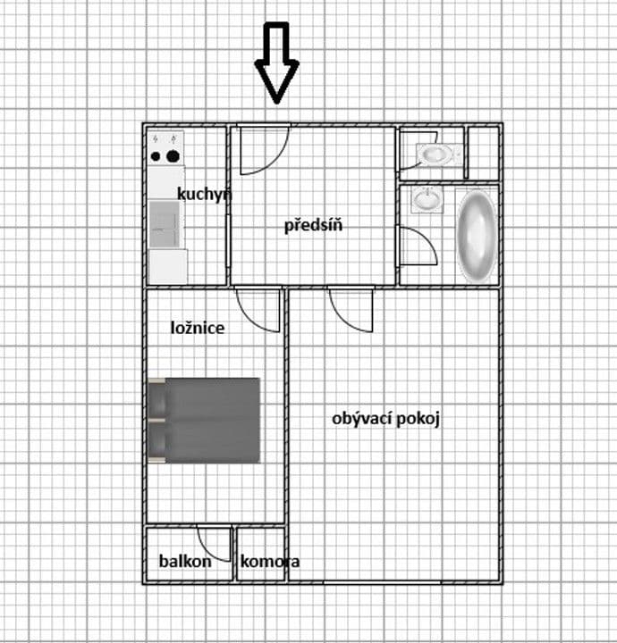Prodej bytu 2+kk 55 m², Jana Želivského, Praha, Praha Prodej bytu 2+kk 55 m², Jana Želivského, Praha, Praha