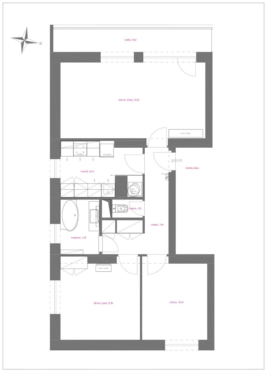 Pronájem bytu 3+1 70 m², Kutnohorská, Kostelec nad Černými lesy, Středočeský kraj Pronájem bytu 3+1 70 m², Kutnohorská, Kostelec nad Černými lesy, Středočeský kraj