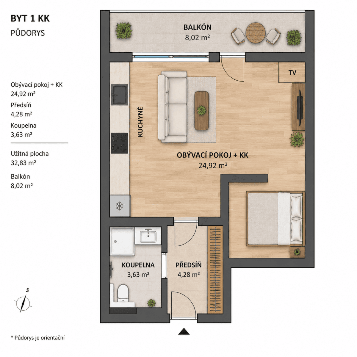 Pronájem bytu 1+kk 33 m², Čeladná, Moravskoslezský kraj Pronájem bytu 1+kk 33 m², Čeladná, Moravskoslezský kraj