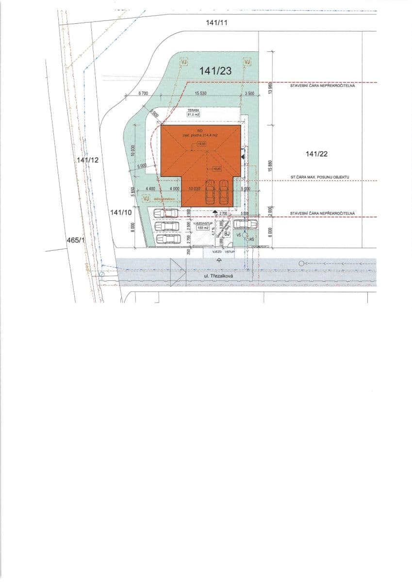 Prodej pozemku 859 m², Třezalková, Říčany, Středočeský kraj Prodej pozemku 859 m², Třezalková, Říčany, Středočeský kraj