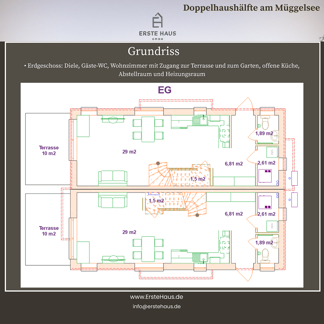 Prodej domu 122 m², pozemek 197 m², Odernheimer Straße 94 B, Berlin, Berlín Prodej domu 122 m², pozemek 197 m², Odernheimer Straße 94 B, Berlin, Berlín