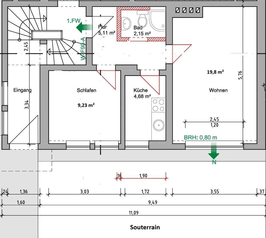 Prodej domu 308 m², pozemek 661 m², Essen, Severní Porýní-Vestfálsko Prodej domu 308 m², pozemek 661 m², Essen, Severní Porýní-Vestfálsko