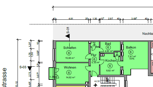 Pronájem bytu 2+1 60 m², Löwenstraße 30, Offenbach, Hessen Pronájem bytu 2+1 60 m², Löwenstraße 30, Offenbach, Hessen