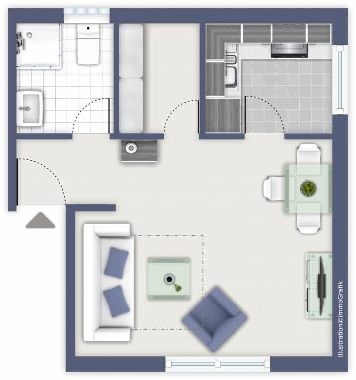 Prodej bytu 1+1 20 m², Würzburg, Bavorsko Prodej bytu 1+1 20 m², Würzburg, Bavorsko