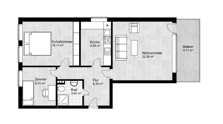 Prodej bytu 3+1 77 m², Oldenburg, Dolní Sasko Prodej bytu 3+1 77 m², Oldenburg, Dolní Sasko