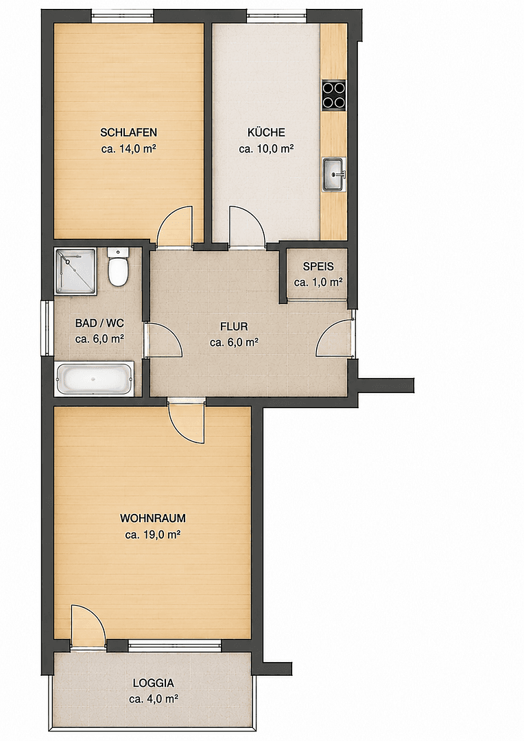 Prodej bytu 2+1 58 m², Engadinerstr. 32, München- Fürstenried-West, Bavorsko Prodej bytu 2+1 58 m², Engadinerstr. 32, München- Fürstenried-West, Bavorsko