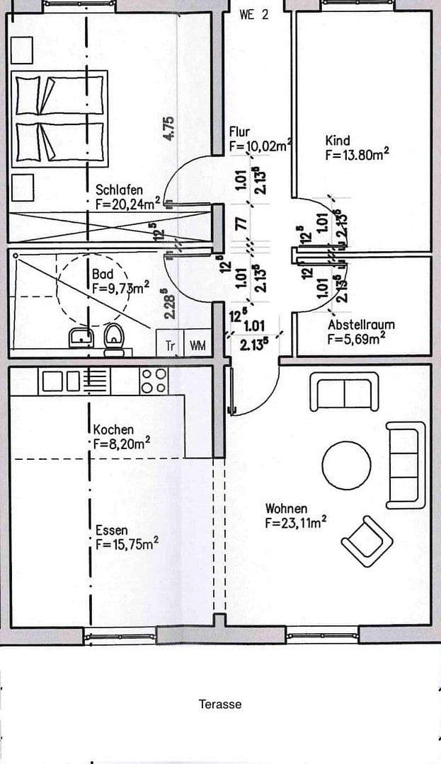 Pronájem bytu 3+1 110 m², Ahrensfelde, Braniborsko Pronájem bytu 3+1 110 m², Ahrensfelde, Braniborsko