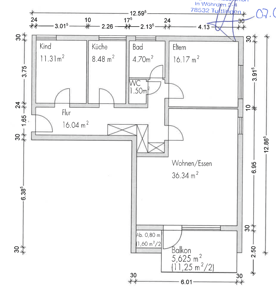 Pronájem bytu 4+1 101 m², Tannenweg 8, Tuttlingen, Bádensko-Württembersko Pronájem bytu 4+1 101 m², Tannenweg 8, Tuttlingen, Bádensko-Württembersko