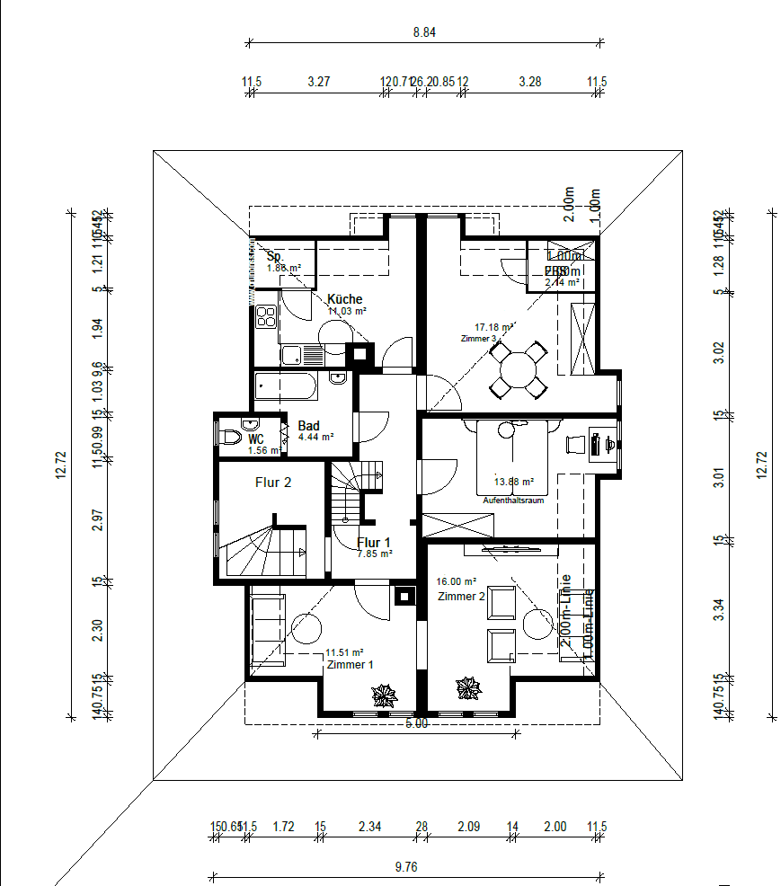 Pronájem bytu 35 m², Römerstraße 39, Heilbronn, Bádensko-Württembersko Pronájem bytu 35 m², Römerstraße 39, Heilbronn, Bádensko-Württembersko
