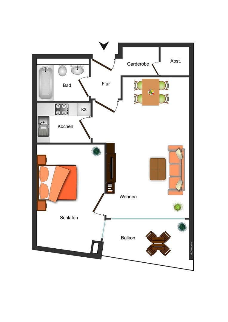 Prodej bytu 2+kk 54 m², Augsburg, Bavorsko Prodej bytu 2+kk 54 m², Augsburg, Bavorsko