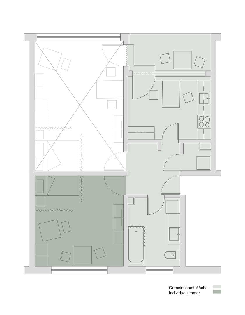 Pronájem bytu 1+1 38 m², Eskilstunastraße 35, Erlangen, Bavorsko Pronájem bytu 1+1 38 m², Eskilstunastraße 35, Erlangen, Bavorsko