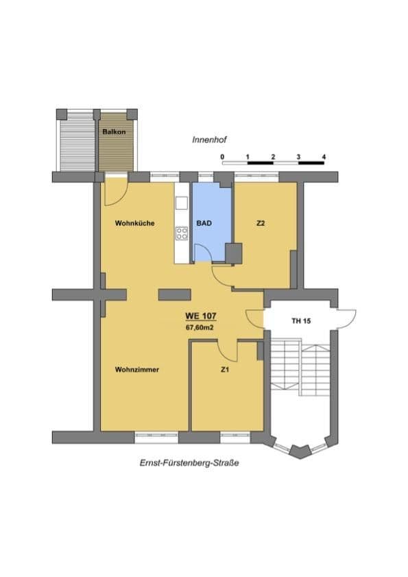 Prodej bytu 3+1 68 m², Berlin, Berlín Prodej bytu 3+1 68 m², Berlin, Berlín