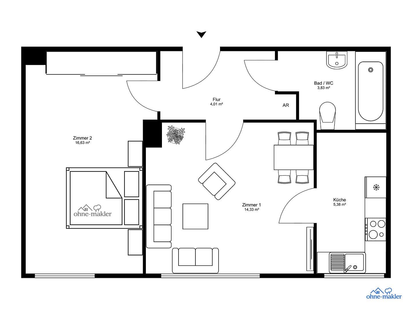 Prodej bytu 2+1 45 m², Berlin - Schöneberg, Berlín Prodej bytu 2+1 45 m², Berlin - Schöneberg, Berlín