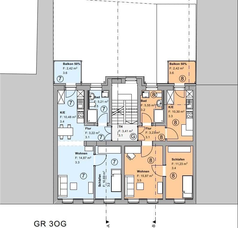 Pronájem bytu 2+1 47 m², Streiberstr. 7, Halle, Sasko-Anhaltsko Pronájem bytu 2+1 47 m², Streiberstr. 7, Halle, Sasko-Anhaltsko