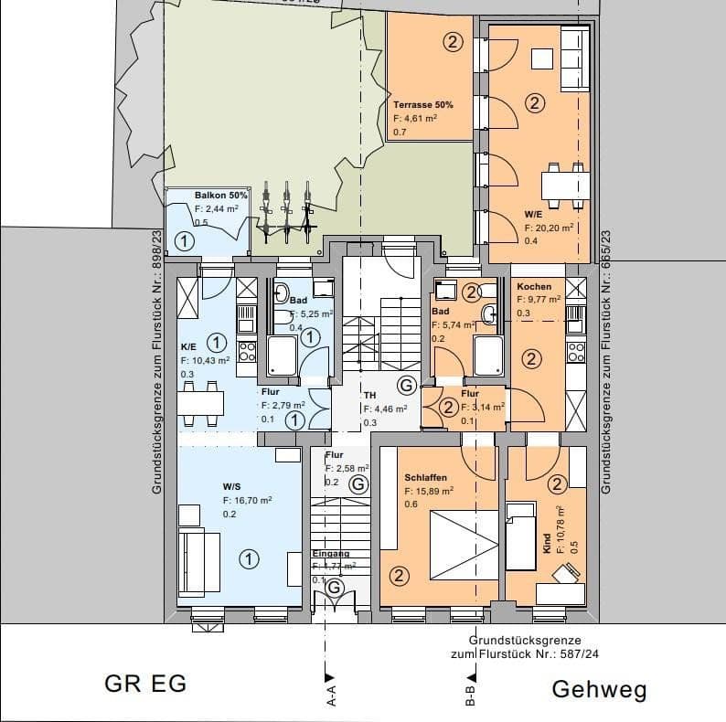 Pronájem bytu 2+1 47 m², Streiberstr. 7, Halle, Sasko-Anhaltsko Pronájem bytu 2+1 47 m², Streiberstr. 7, Halle, Sasko-Anhaltsko