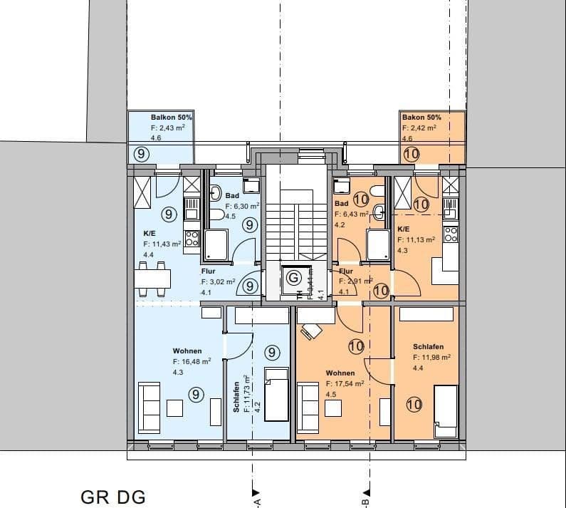 Pronájem bytu 2+1 47 m², Streiberstr. 7, Halle, Sasko-Anhaltsko Pronájem bytu 2+1 47 m², Streiberstr. 7, Halle, Sasko-Anhaltsko