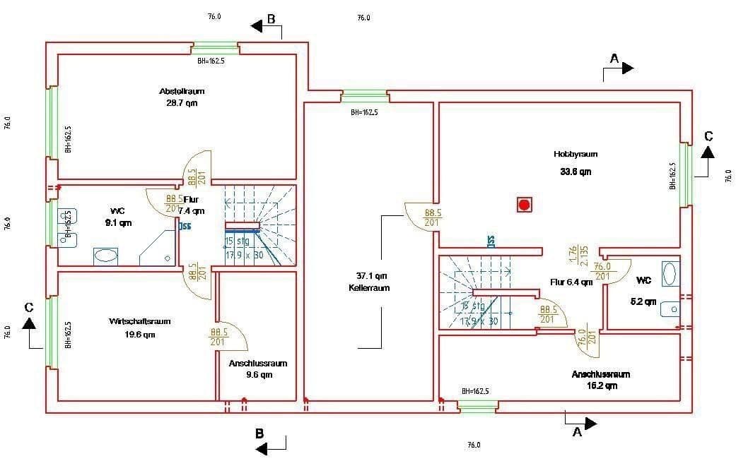 Prodej domu 236 m², pozemek 735 m², Kästorf, Dolní Sasko Prodej domu 236 m², pozemek 735 m², Kästorf, Dolní Sasko