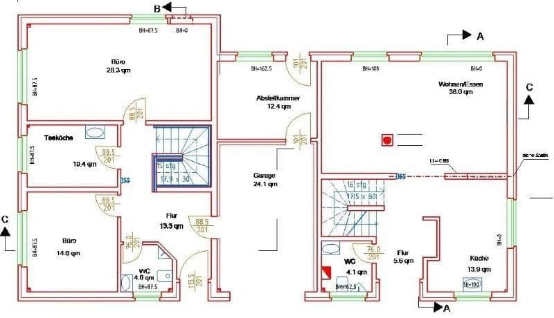 Prodej domu 236 m², pozemek 735 m², Kästorf, Dolní Sasko Prodej domu 236 m², pozemek 735 m², Kästorf, Dolní Sasko