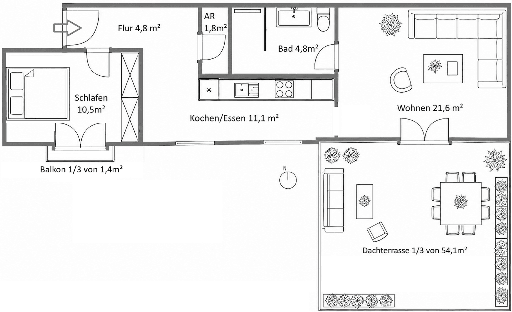 Prodej bytu 2+1 74 m², Neubiberg, Bavorsko Prodej bytu 2+1 74 m², Neubiberg, Bavorsko