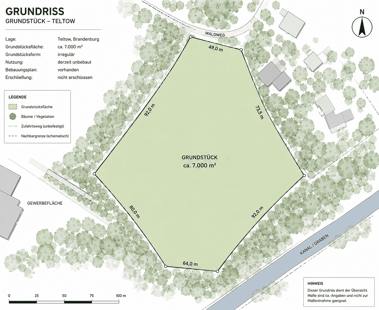 Prodej pozemku 7.000 m², Teltow, Braniborsko Prodej pozemku 7.000 m², Teltow, Braniborsko