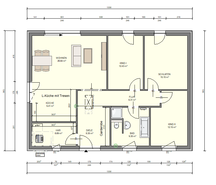 Prodej domu 109 m², pozemek 832 m², Ponnsdorfer Weg 4, Sonnewalde, Braniborsko Prodej domu 109 m², pozemek 832 m², Ponnsdorfer Weg 4, Sonnewalde, Braniborsko