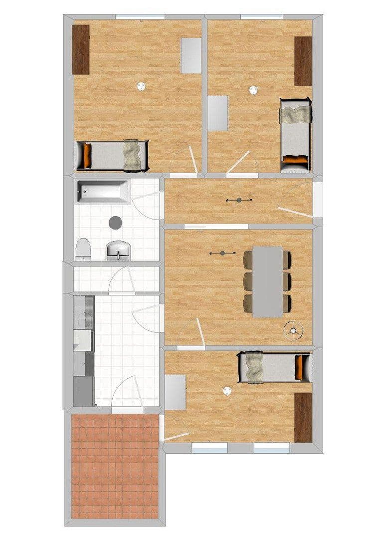 Pronájem bytu 35 m², Gütersloh, Severní Porýní-Vestfálsko Pronájem bytu 35 m², Gütersloh, Severní Porýní-Vestfálsko