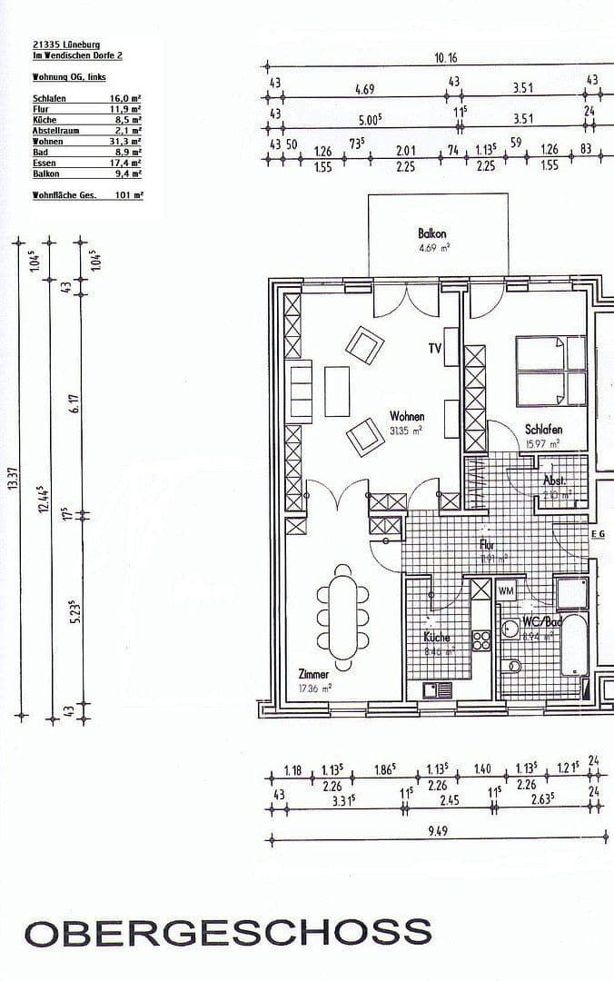 Prodej bytu 3+1 101 m², Lüneburg, Dolní Sasko Prodej bytu 3+1 101 m², Lüneburg, Dolní Sasko