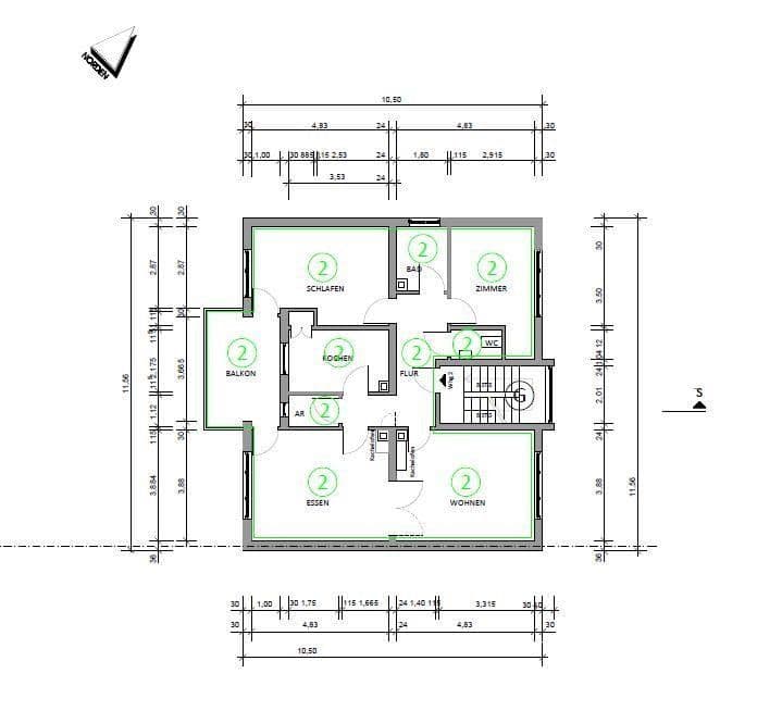 Pronájem bytu 93 m², Weiherstraße 27, Pfinztal, Bádensko-Württembersko Pronájem bytu 93 m², Weiherstraße 27, Pfinztal, Bádensko-Württembersko