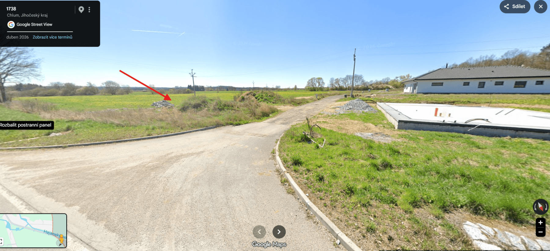 Prodej pozemku 1.168 m², Hajany, Jihočeský kraj Prodej pozemku 1.168 m², Hajany, Jihočeský kraj