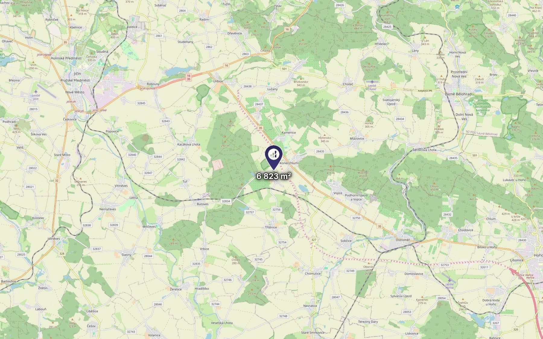 Prodej pozemku 6.823 m², Kovač, Královéhradecký kraj Prodej pozemku 6.823 m², Kovač, Královéhradecký kraj