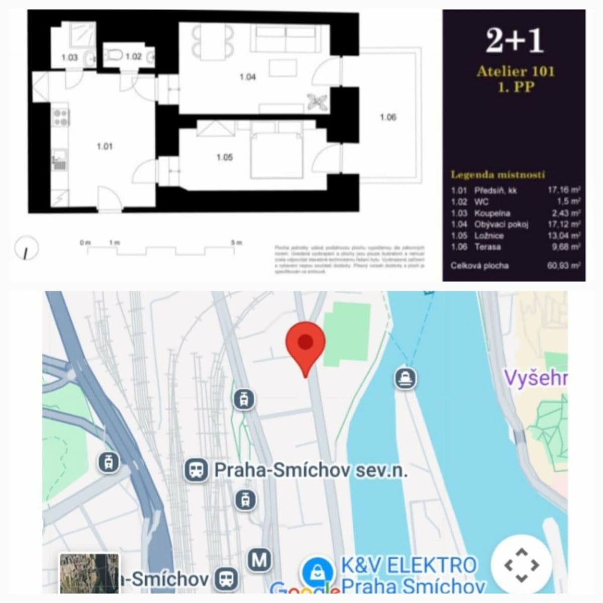 Prodej bytu 3+kk 51 m², Strakonická, Praha, Praha Prodej bytu 3+kk 51 m², Strakonická, Praha, Praha