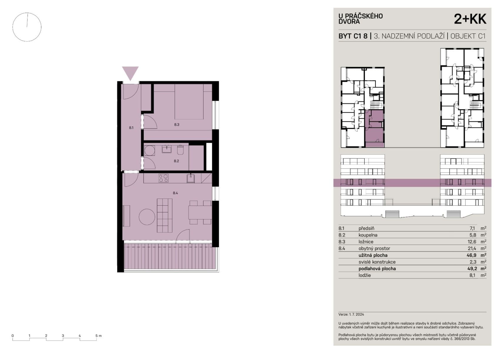 Pronájem bytu 2+kk 47 m², Praha, Praha Pronájem bytu 2+kk 47 m², Praha, Praha