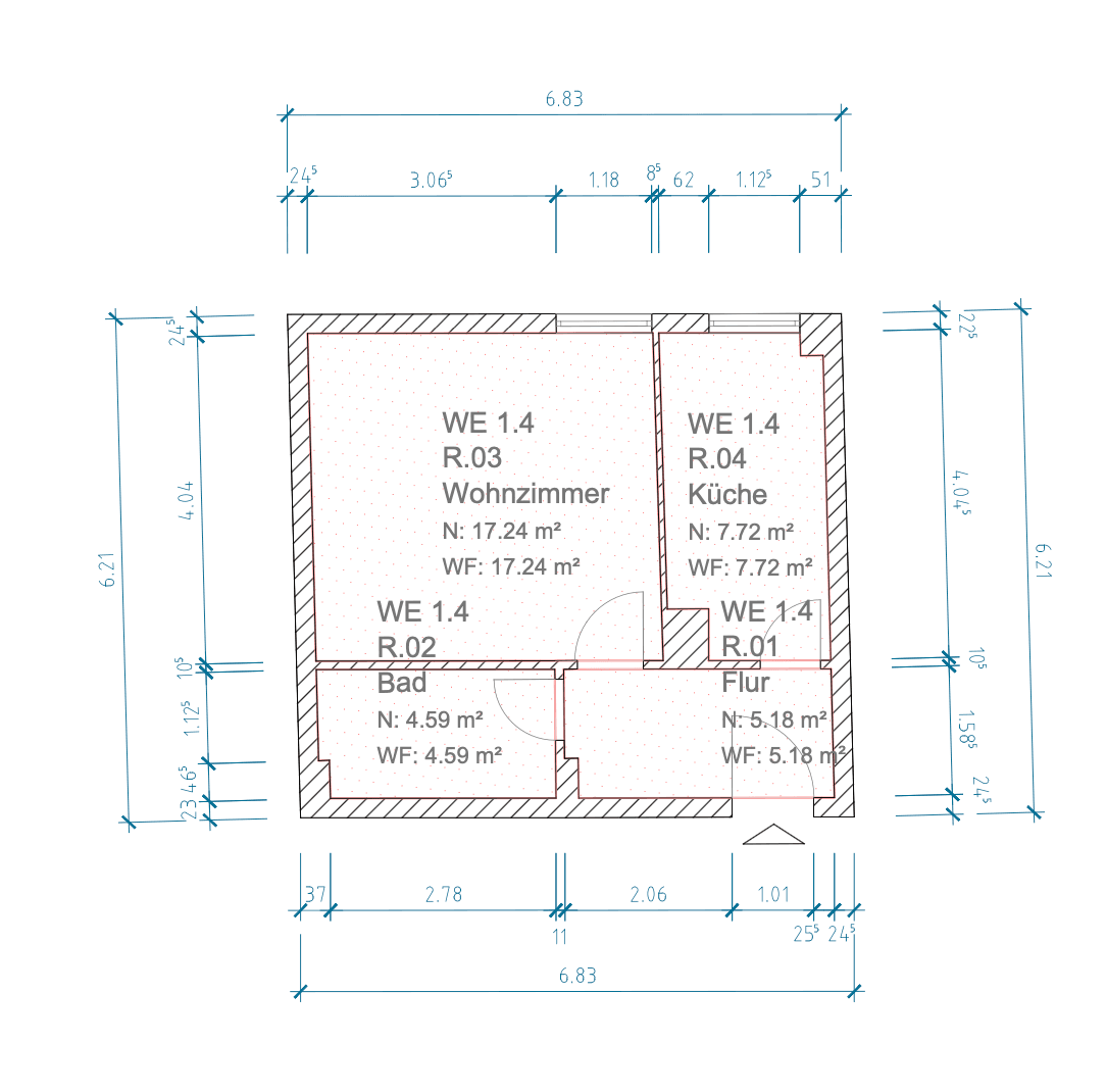 Pronájem bytu 1+1 35 m², Nauen, Braniborsko Pronájem bytu 1+1 35 m², Nauen, Braniborsko