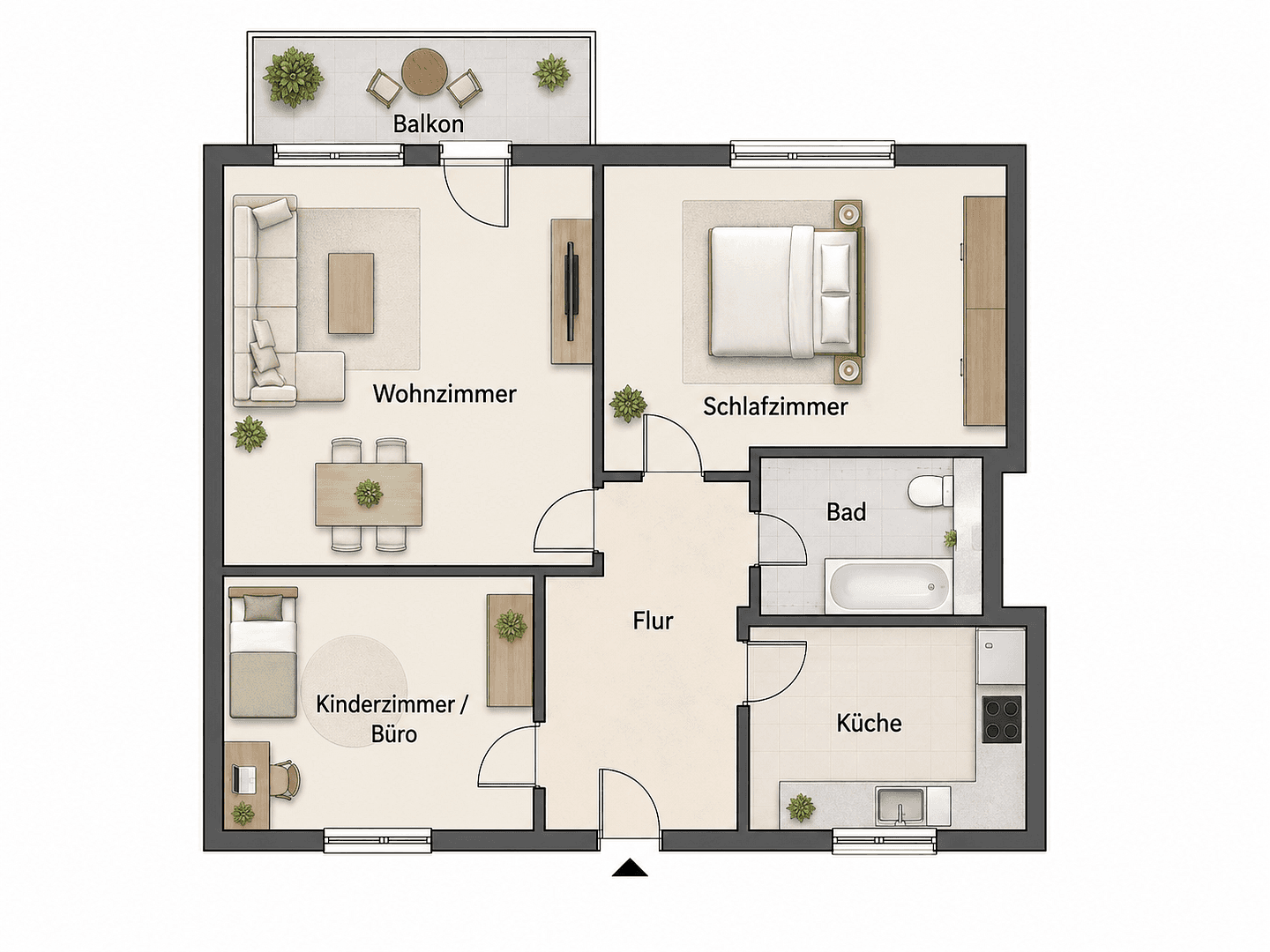 Prodej bytu 3+1 75 m², Würzburg, Bavorsko Prodej bytu 3+1 75 m², Würzburg, Bavorsko
