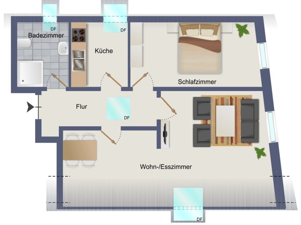 Pronájem bytu 2+1 53 m², Baarstraße 10a, Iserlohn, Severní Porýní-Vestfálsko Pronájem bytu 2+1 53 m², Baarstraße 10a, Iserlohn, Severní Porýní-Vestfálsko