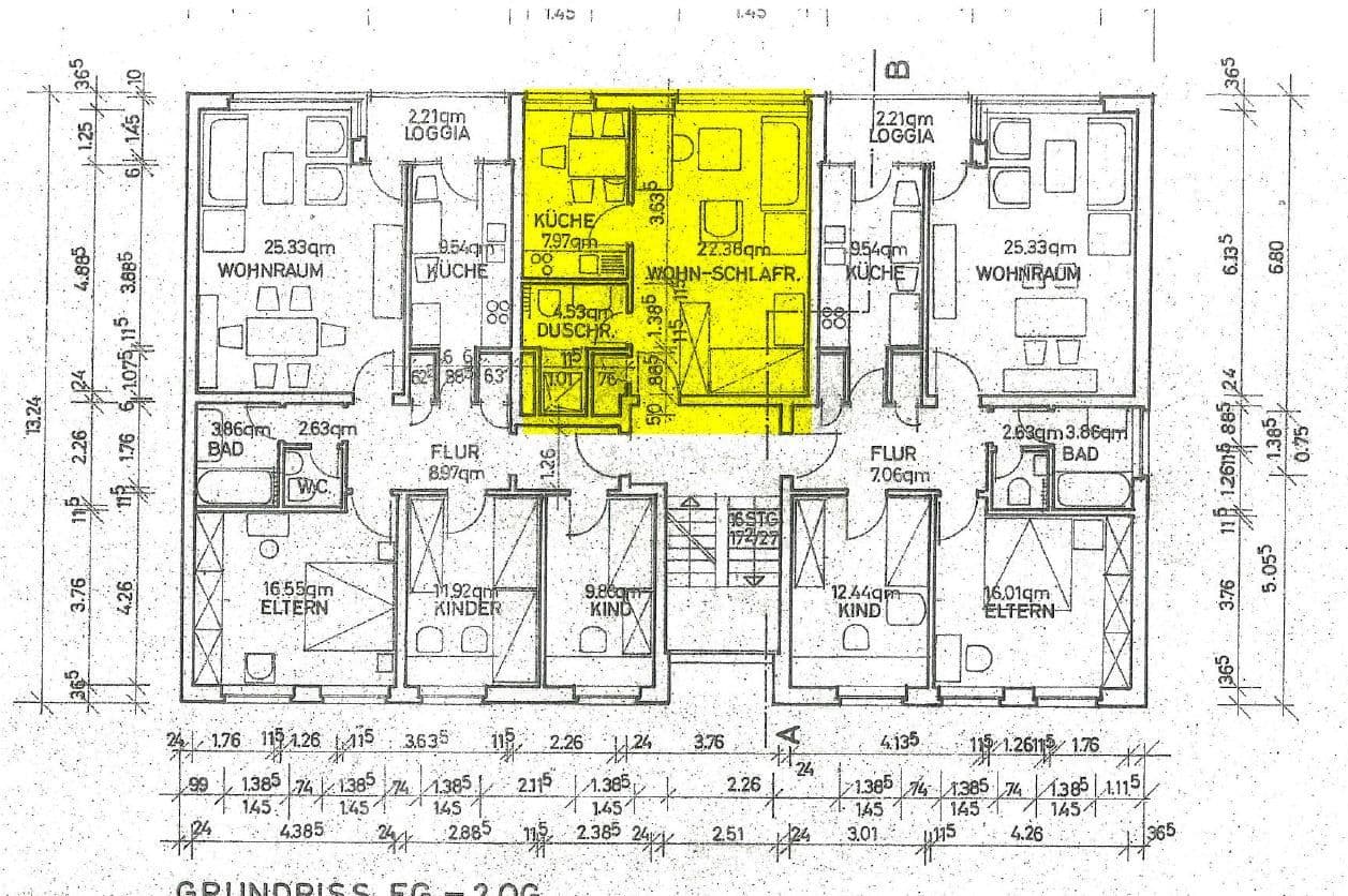 Pronájem bytu 1+1 36 m², Grefrather Weg 89, Neuss, Severní Porýní-Vestfálsko Pronájem bytu 1+1 36 m², Grefrather Weg 89, Neuss, Severní Porýní-Vestfálsko