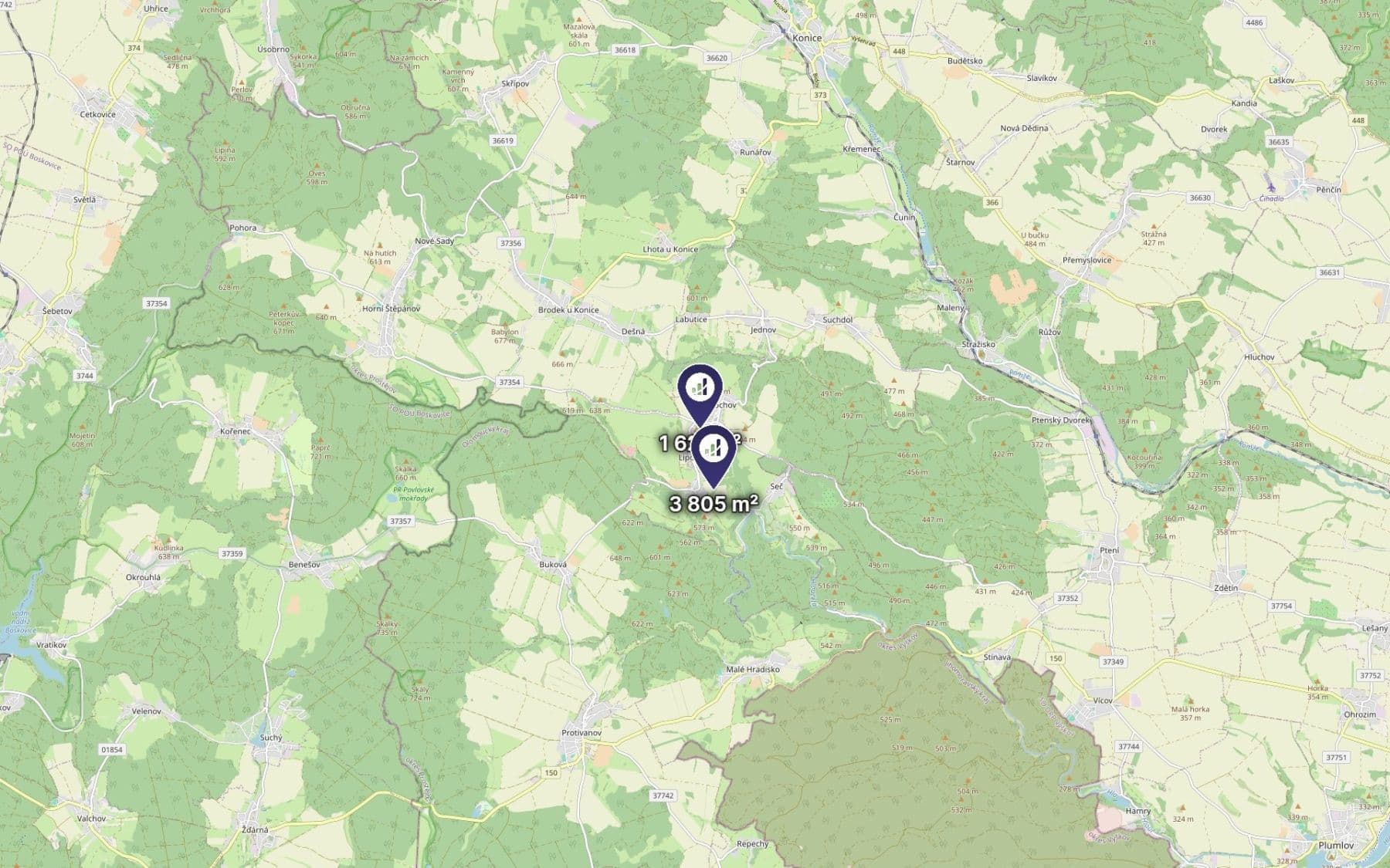 Prodej pozemku 1.085 m², Lipová, Olomoucký kraj Prodej pozemku 1.085 m², Lipová, Olomoucký kraj